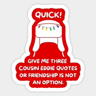 Christmas Vacation Quotes Sticker